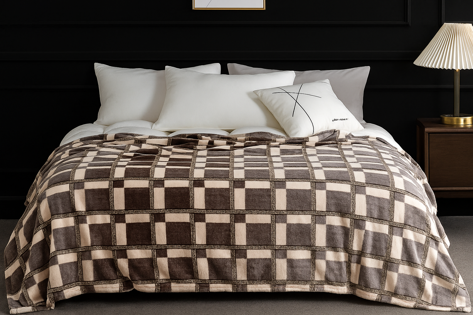 Плед флисовый Стриженый 150х200 см Коричневый (F-strig/brown/1.5)