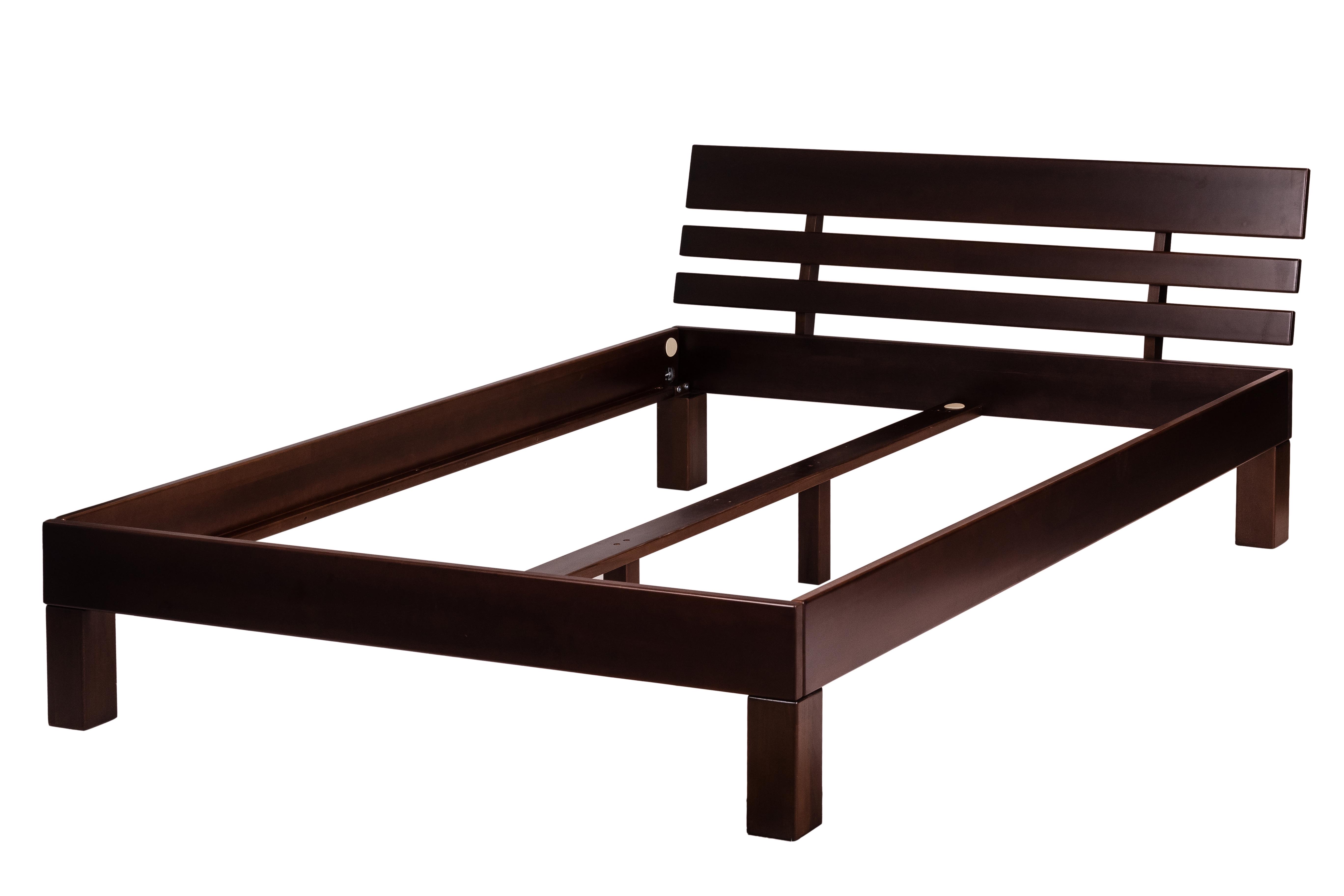 Ліжко KROKWOOD Julia 1,8 з ламелями 2000x1800x780 мм з буку Темний дуб