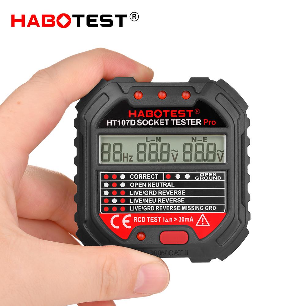 Тестер для розеток Habotest HT107D  УЗО сетевой вольтметр измеритель мощности - фото 2