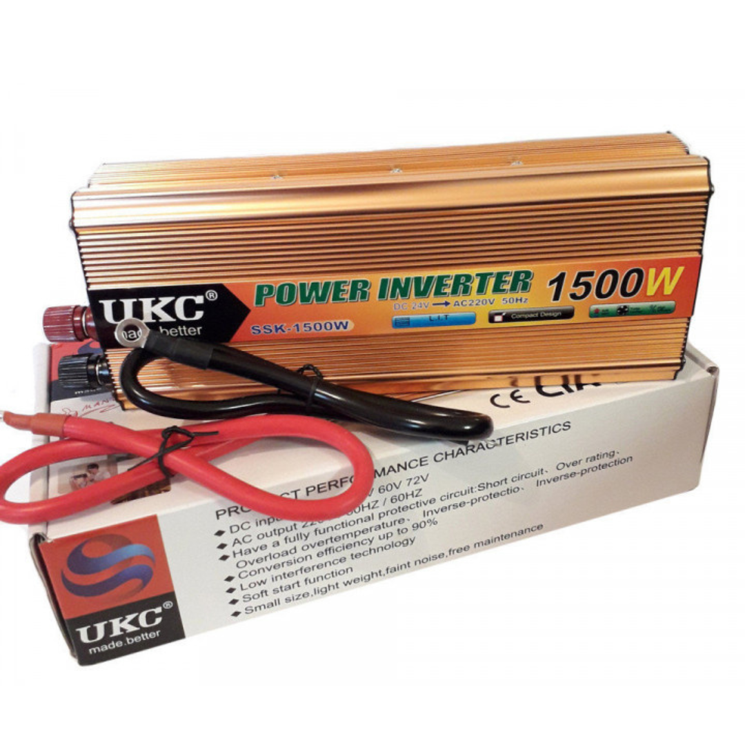 Перетворювач напруги автомобільний UKC AC/DC 1500W 24V (SSK-24-1500W) - фото 3 Перетворювач напруги автомобільний UKC AC/DC 1500W 24V (SSK-24-1500W) - фото 3