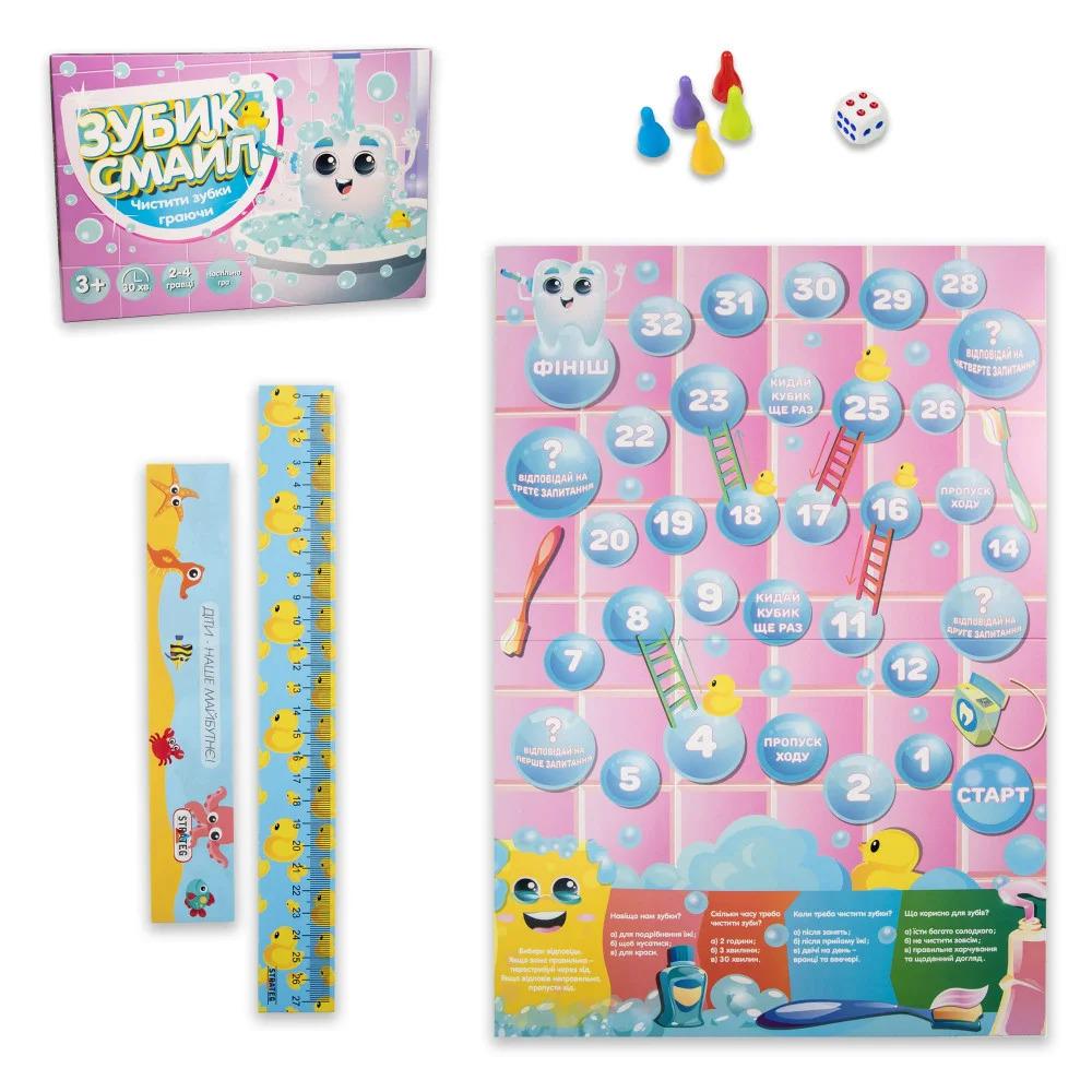 Настольная игра Strateg Зубик Смайл Разноцветный (SR-113-N-506) - фото 2