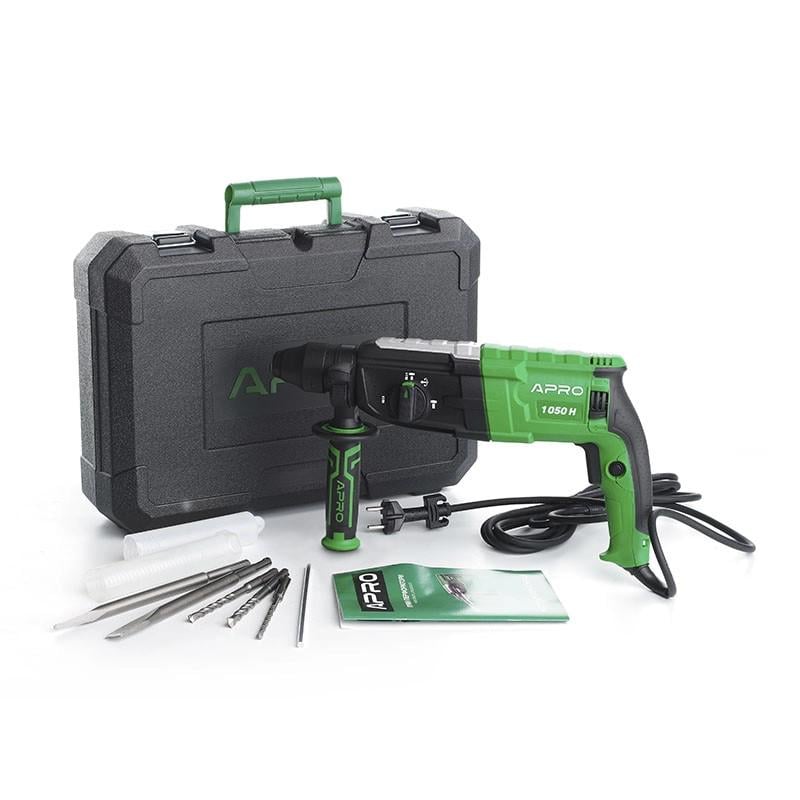 Перфоратор прямий Apro 3,5 Дж 1050В SDS+ 1050H кейс (896228)