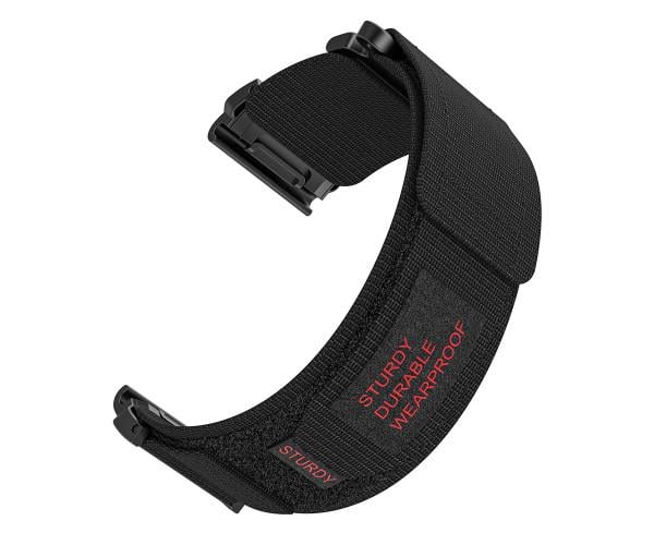 Ремешок Nylon Loop для смарт-часов Garmin Fenix 7/7 Pro/6/6 Pro 22 мм Черный
