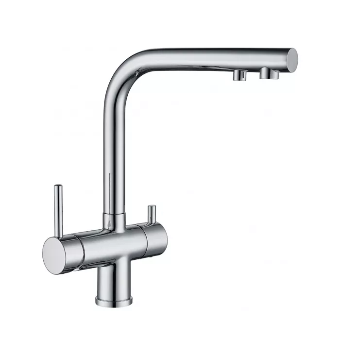 Смеситель для кухни Gappo G43752 под фильтр на две воды Хром (23188663)
