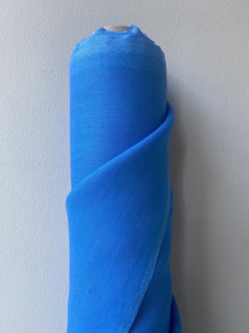 Ткань LINEN PLUS 100% лен 150 см 428 Синий