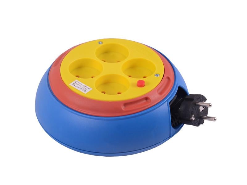 Удлинитель на катушке Lemanso без заземления 3 м 4 розетки (LMK72022)