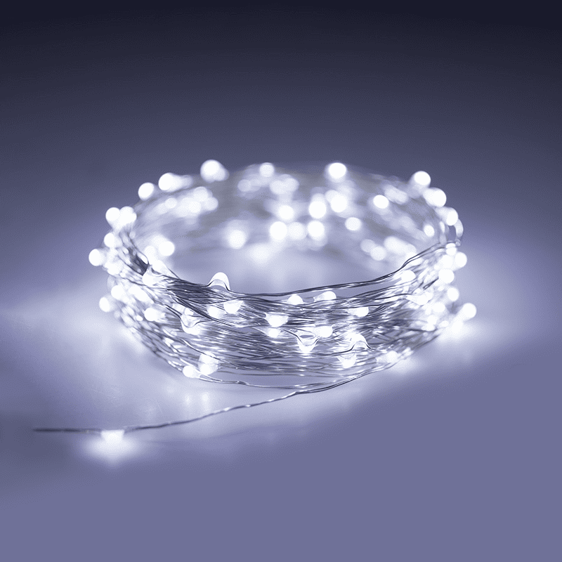 Гирлянда-нить светодиодная Капли росы на батарейках 5 м (29433624) - фото 4