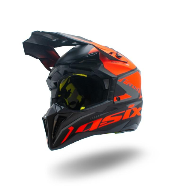 Шолом кросовий ASIX 189 Senior XL Чорно-помаранчевий (28437202)