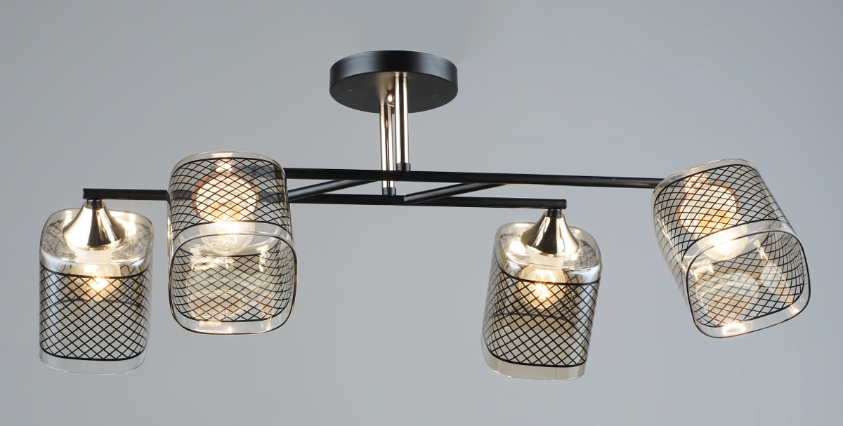 Люстра декоративная Platinum B A4130/4 BK+FGD (39879)