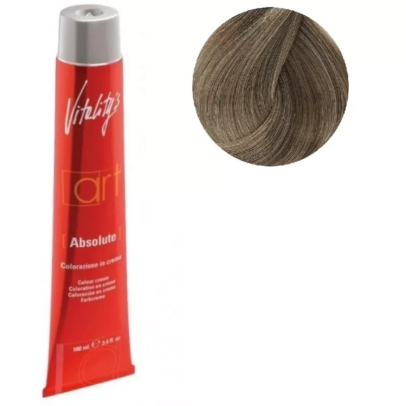 Крем-краска для волос с масляным коктейлем Vitality’s Art Absolute Hair Color Cream 8/12 Матовый светлый блондин 100 мл