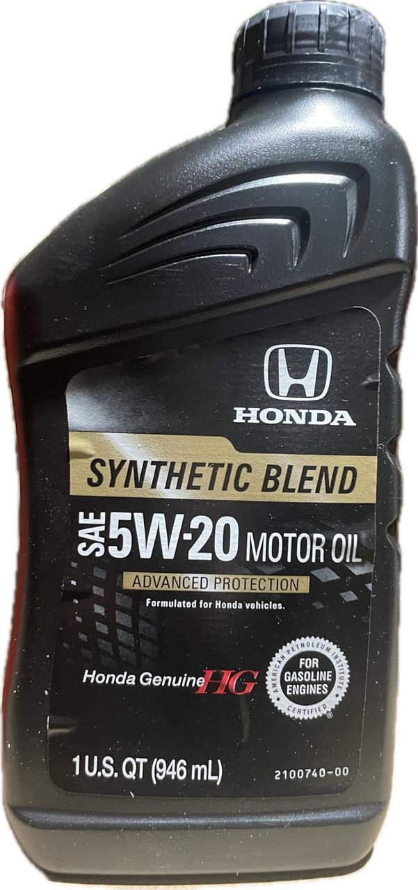 Моторное масло Honda Motor Oil Synthetic Blend 5W-20 0,946 л (087989132)