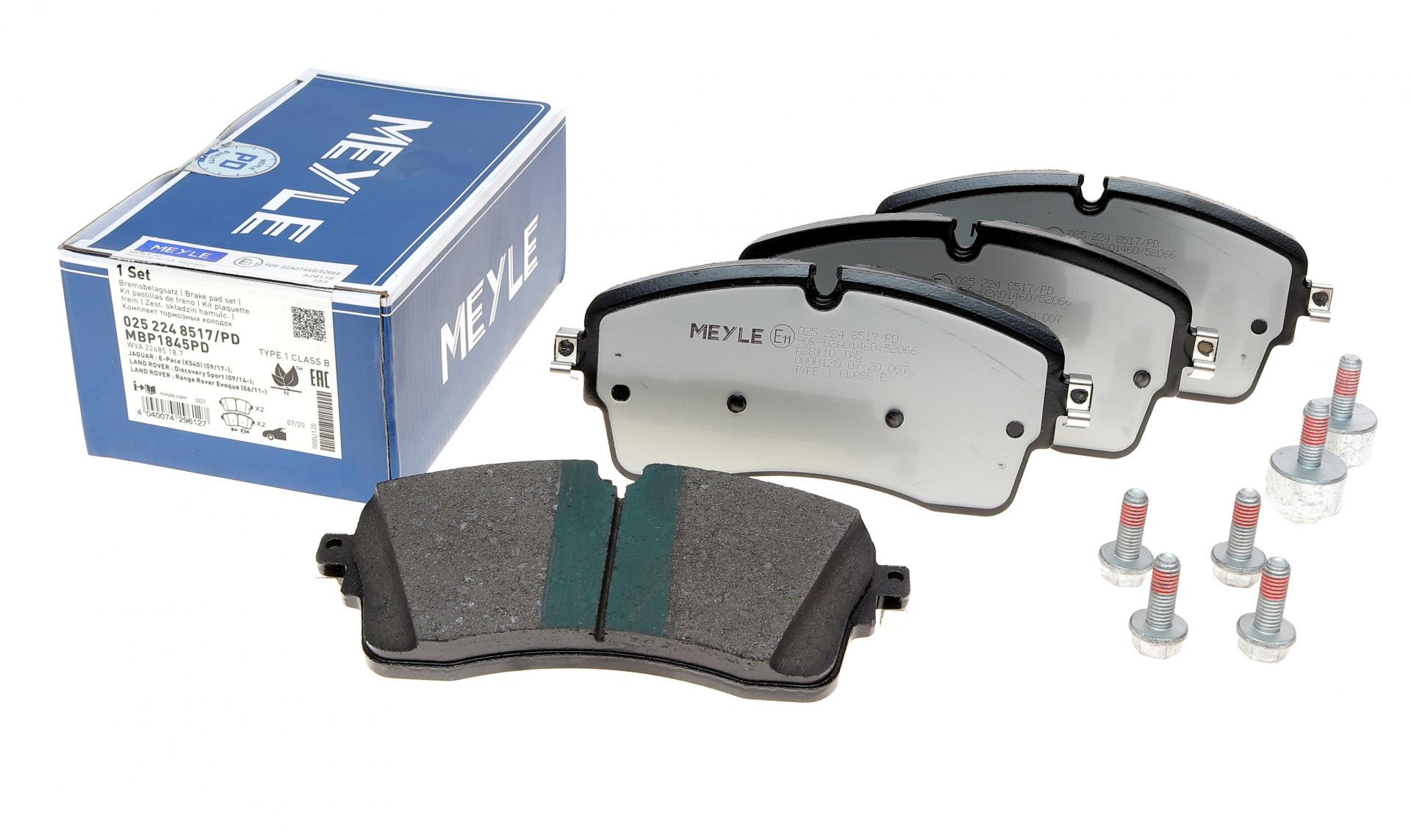 Колодки тормозные передние Meyle Land Rover Range Rover 2.0/2.2D 11- (025 224 8517/PD MEYLE)