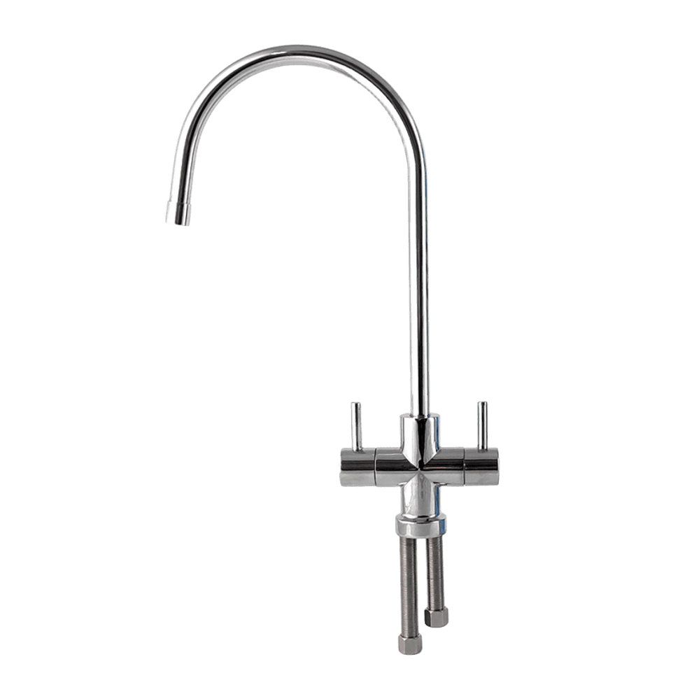 Кран для питьевой воды Raifil двухрычажный F-09-Raifil Duo Хром глянцевый (RFL-2498)