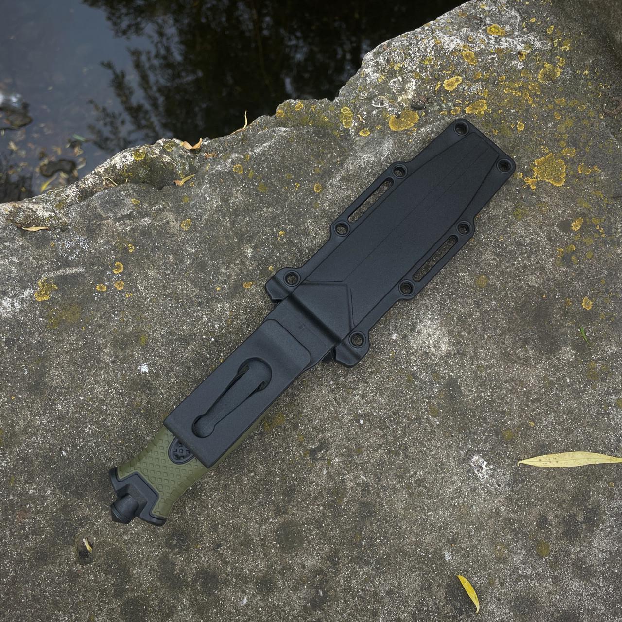 Нож серейтор 2918B Олива (2326282041) - фото 5 Нож серейтор 2918B Олива (2326282041) - фото 5