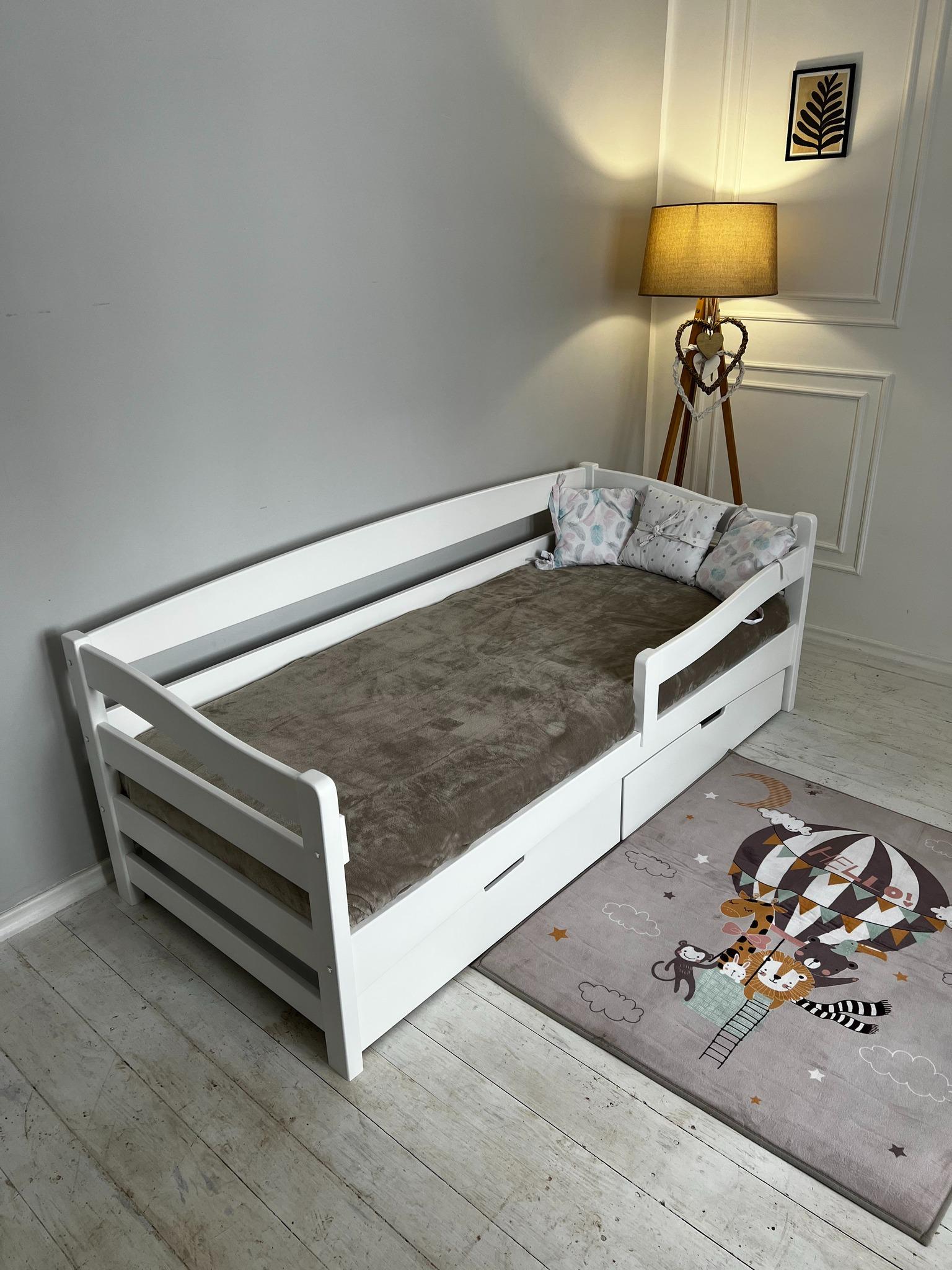 Ліжко підліткове Goydalka Afina з шухлядою 160x80 см Білий - фото 3 Ліжко підліткове Goydalka Afina з шухлядою 160x80 см Білий - фото 3