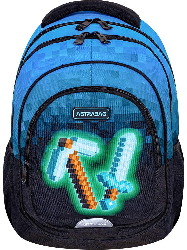Рюкзак 3 отделения ASTRABAG AB330 PIXEL Blue (502024092)