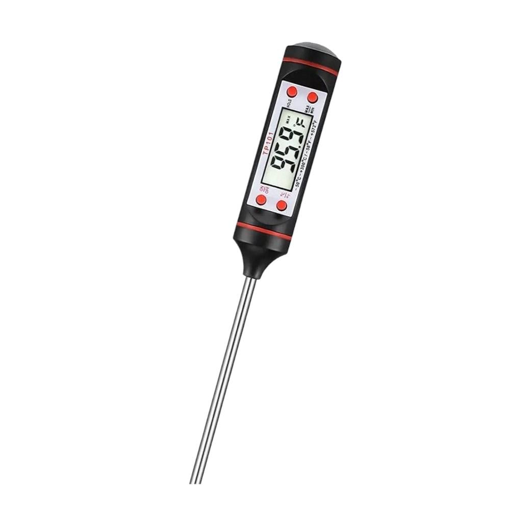 Термометр кухонный Stenson R88926 щуп из нержавеющей стали и пластика Черный (247807be)