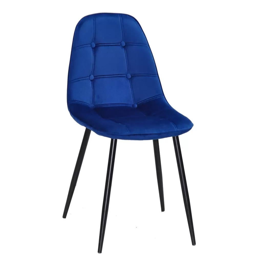 Стул EAMES SOFT BASIC B-6 бархат Синий (114047) - фото 1