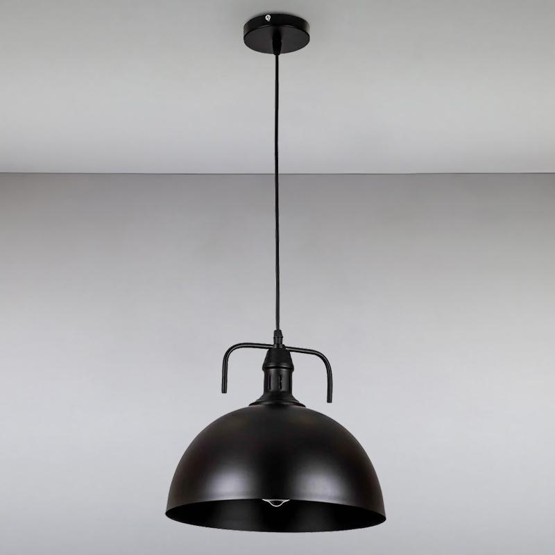 Люстра подвесная лофт Light House LS-15237-1 BK 300 на одну лампу Черный