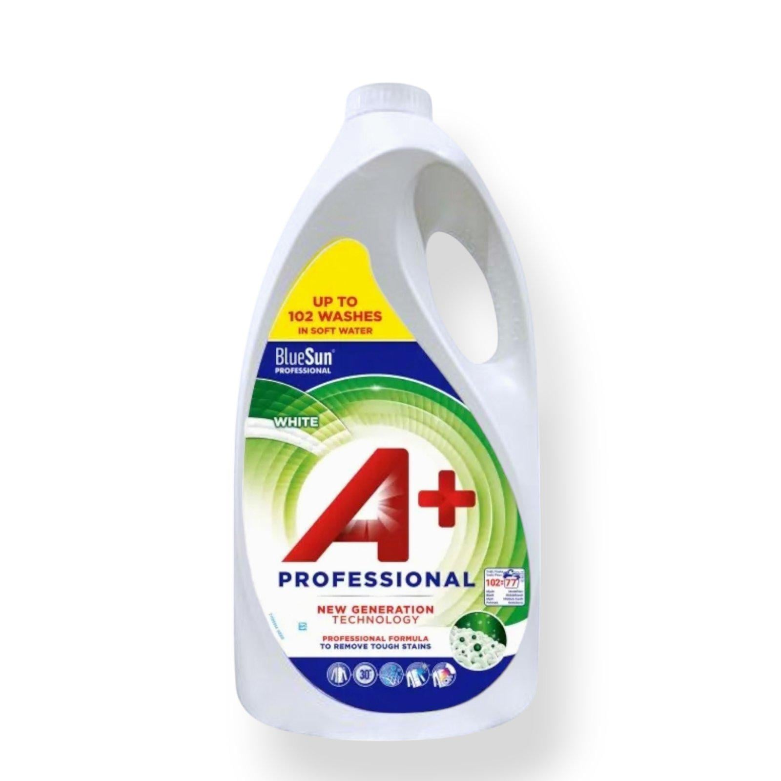 Гель для стирки A+ Professional White для белого белья 102 стирки 4,62 л