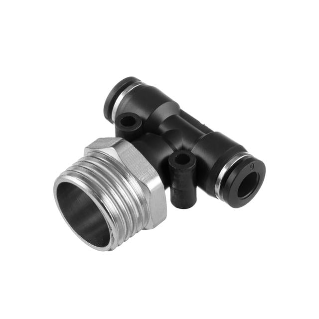 Соединение цанговое Т-образное Intertool для полиуретановых шлангов 6х6 мм 1/2" наружная резьба (PT-2361)