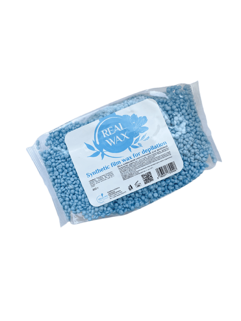 Воск пленочный REAL WAX Голубой синтетический в гранулах 200 г (37217926) Воск пленочный REAL WAX Голубой синтетический в гранулах 200 г (37217926)