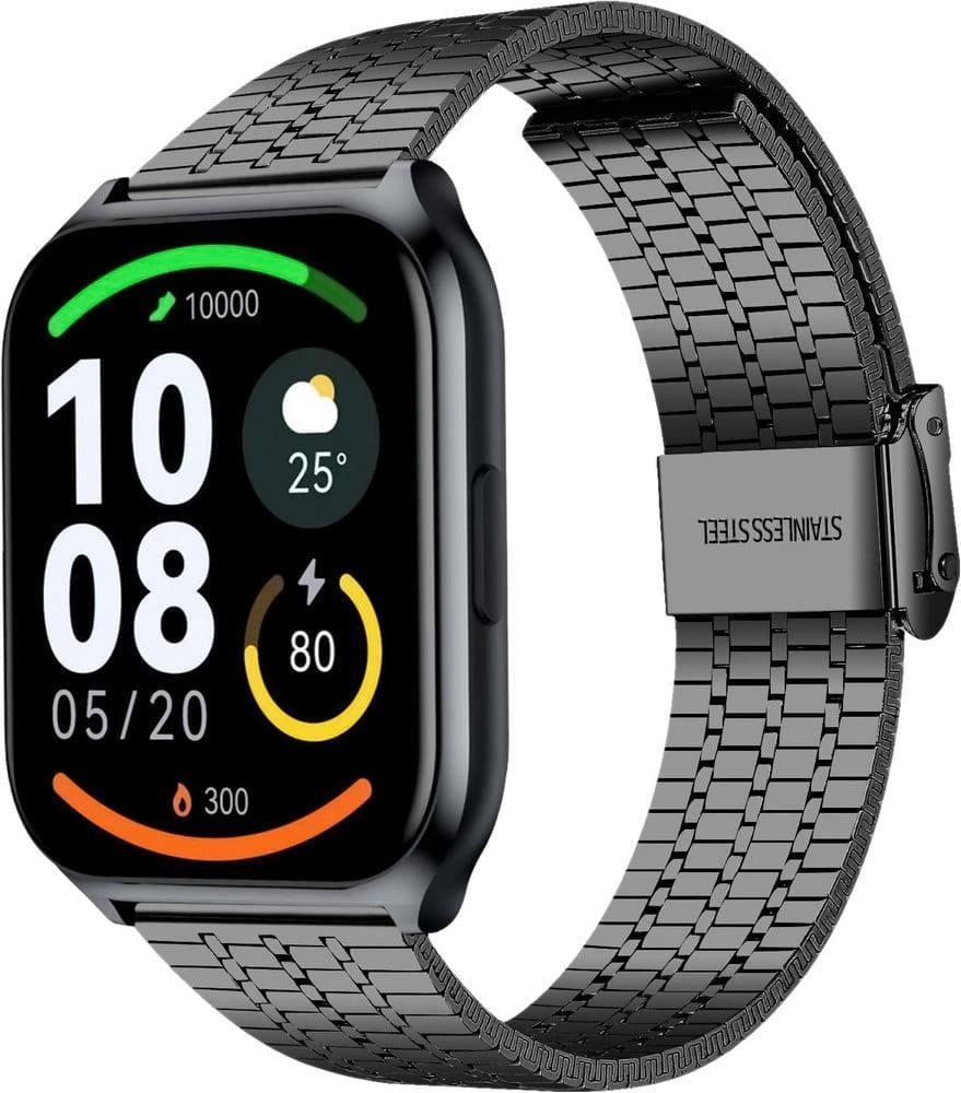 Браслет металлический Counic для Haylou Watch 2 Pro LS02 Pro Black (40800-2B)
