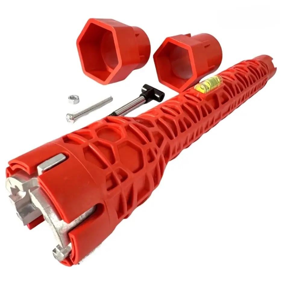 Гаечный ключ Kubo Rud K-2 8в1 с уровнем 240 мм Red (3_07952)