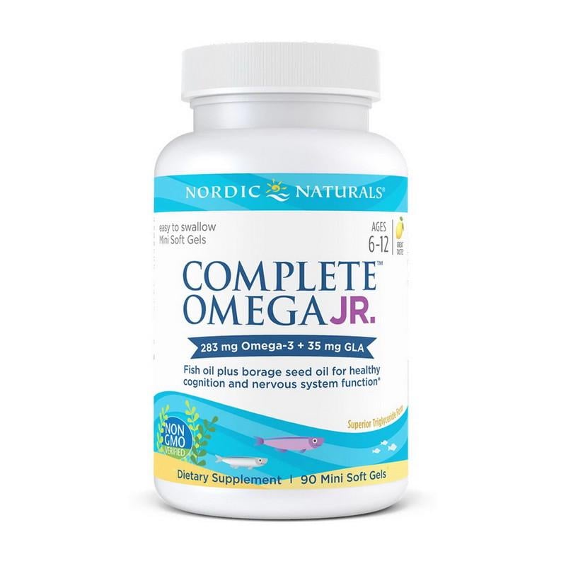 Омега жирные кислоты Nordic Naturals Complete Omega Junior 90 mini капс. Лимон (18551-01)