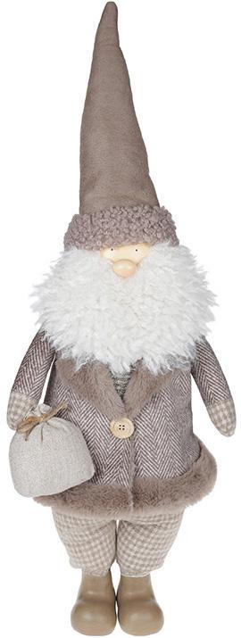 Фігура декоративна Санта в піджаку 24х27х59 см Білий