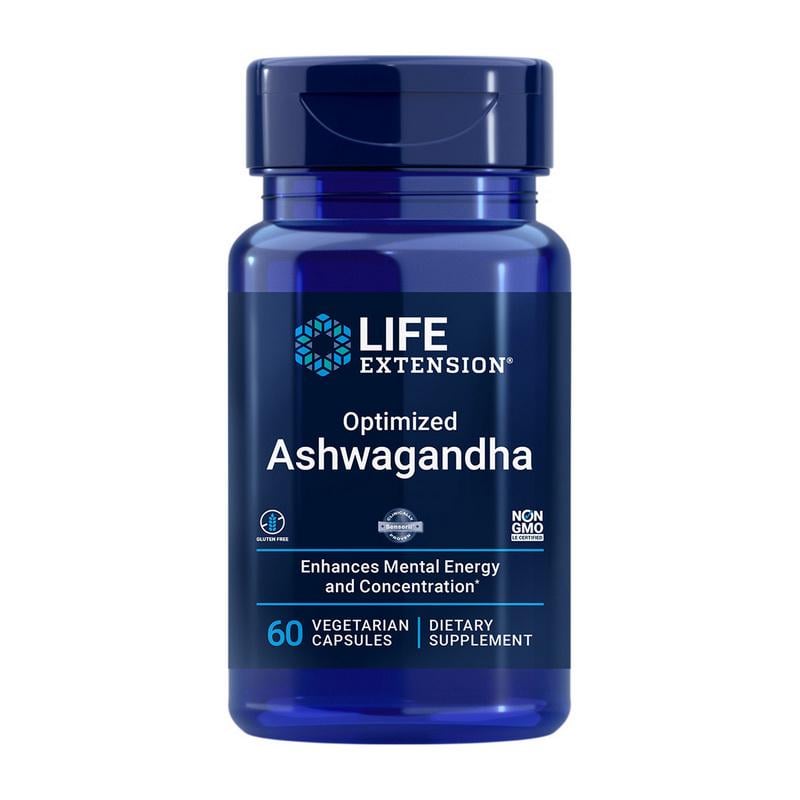 Ашваганда Sensoril Life Extension Ashwagandha 125 мг 60 вег. капс.