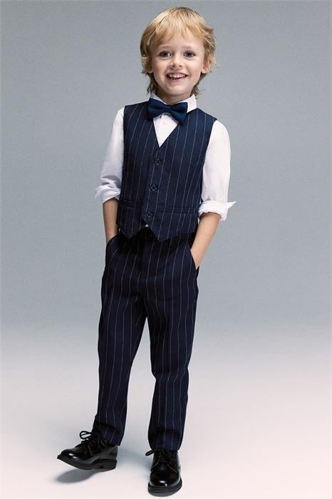 Брюки H&M Полоски 104 см Синий (1217936-1)