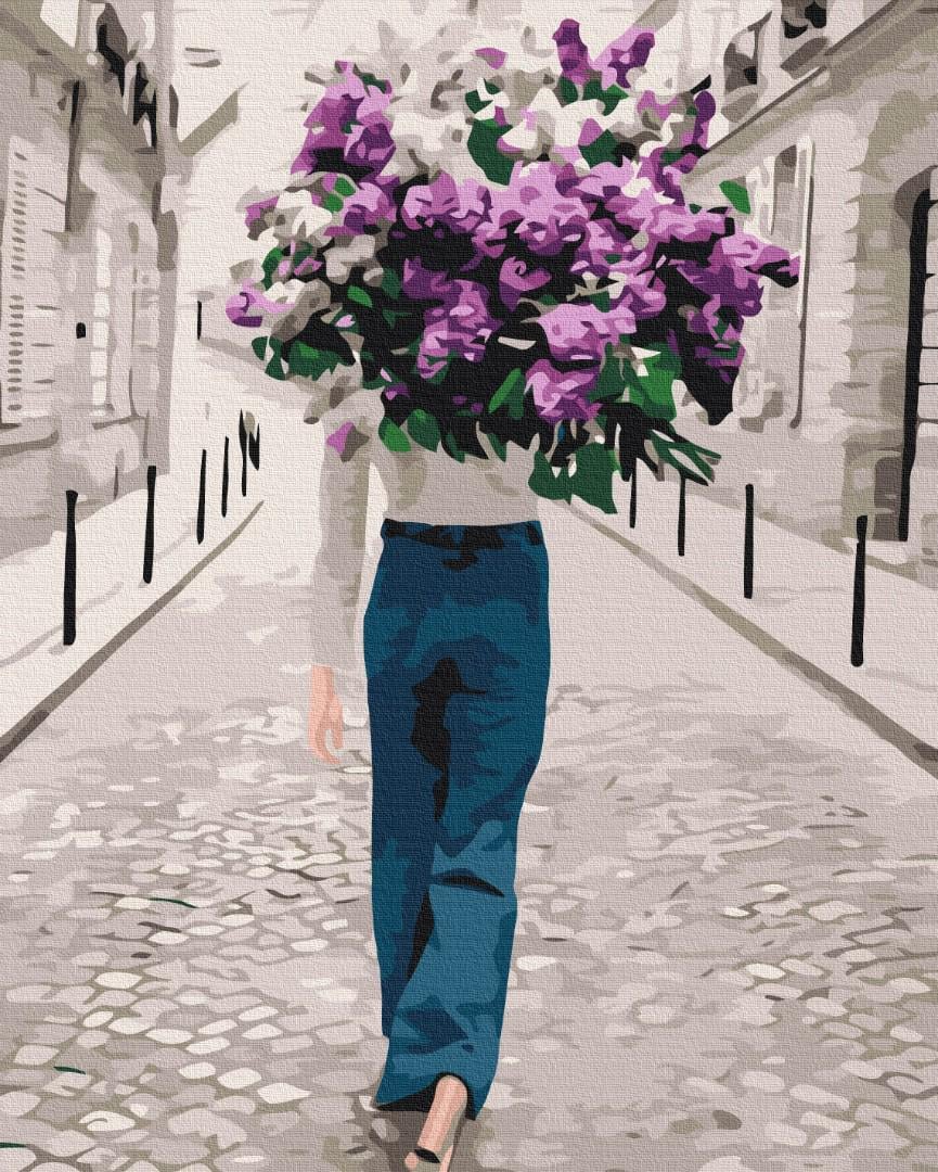 Картина по номерам Brushme Премиум Сиреневая прогулка 40x50 см (PBS39505)