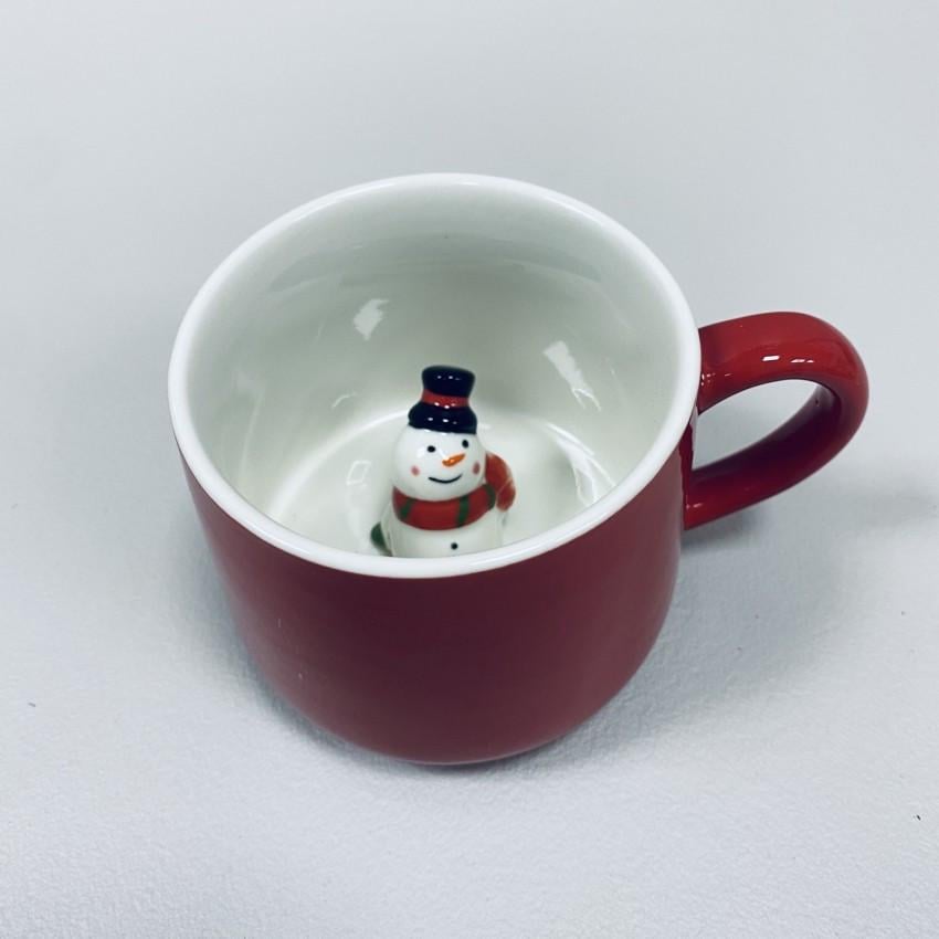 Чашка керамічна Olens 102-1022 Сюрприз-сніговик 350 мл (2427285448) - фото 2 Чашка керамічна Olens 102-1022 Сюрприз-сніговик 350 мл (2427285448) - фото 2