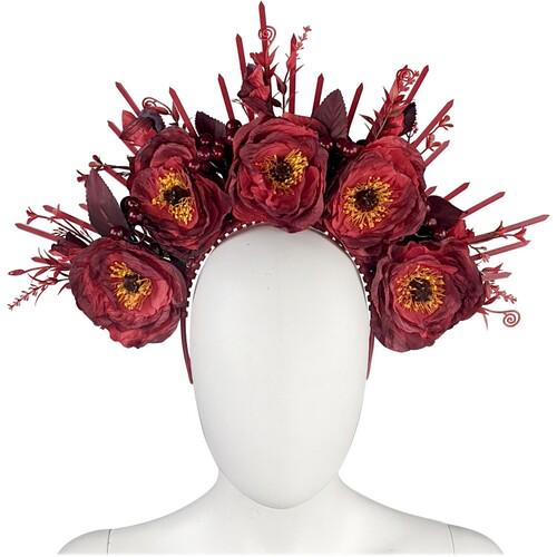 Обруч с маками Катерина SETA Decor 22-318CLT