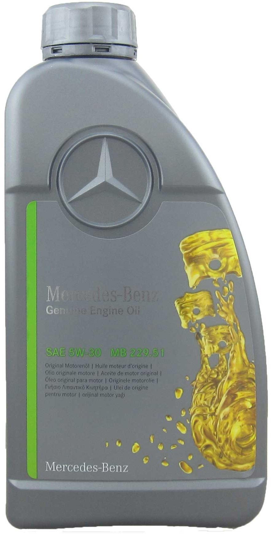 ᐉ Масло моторное Mercedes-Benz Genuine Engine Oil MB 229.51 5W-30 1 л (521)