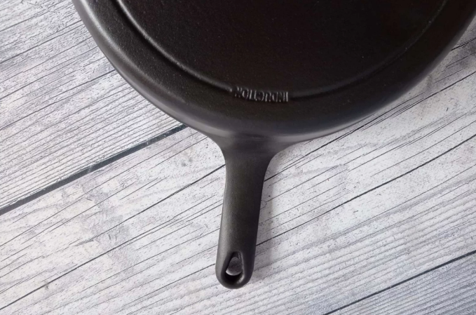 Сковорода чавунна OMS для індукціі 27 см Чорний (3265-27) - фото 2