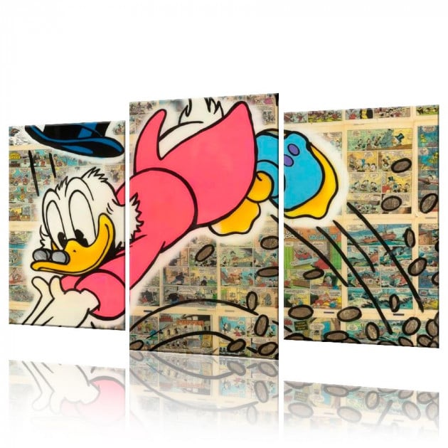Картина модульная ArtStar Скрудж Макдак ADFM0010 120х180 см 3 части
