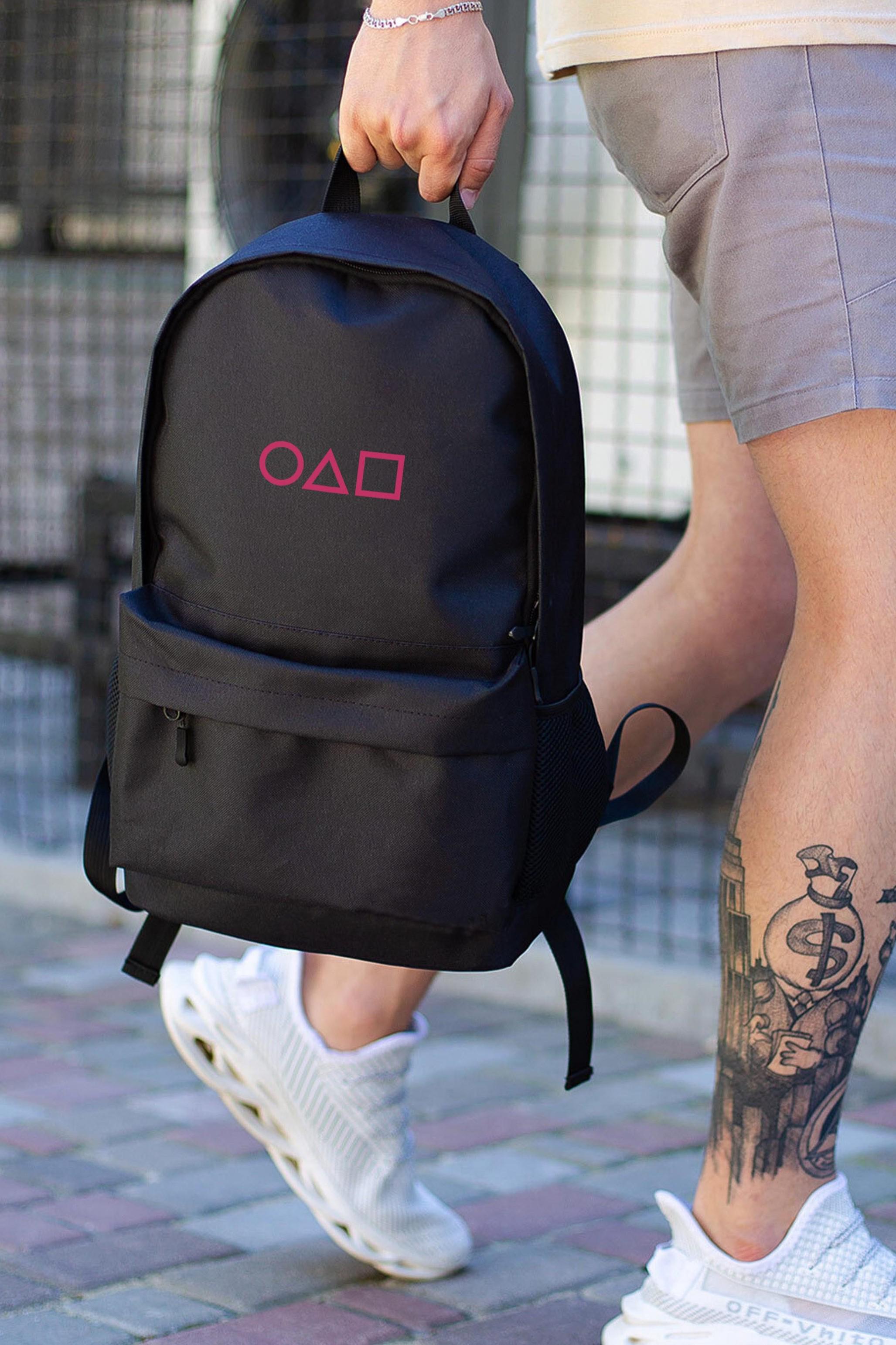 Рюкзак повседневный Without с принтом Игра В Кальмара Black (8055284)