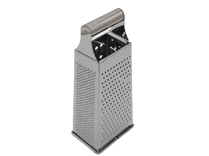 Тертка кухонна чотиристороння для овочів нержавіюча сталь 22 см (18344)