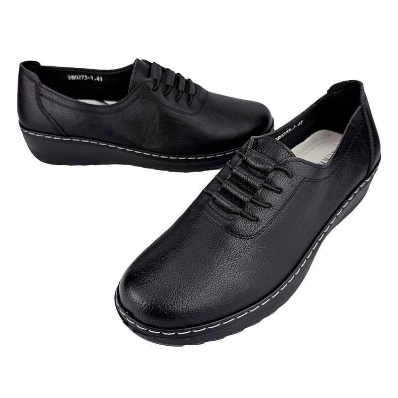 Мокасини жіночі шкіряні батали 2073-1 p. 42 26,5 см Чорний - фото 2