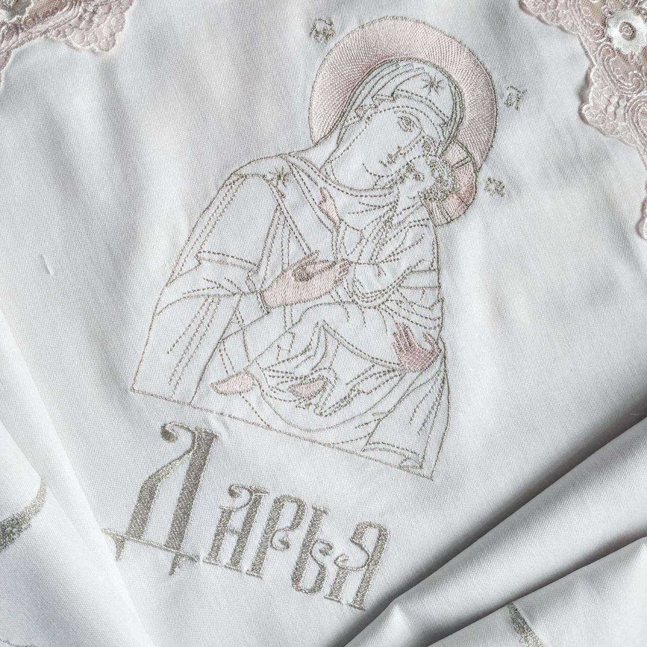 Крыжма для крещения Богородица и мешочки для локона и хранения (2182226521) - фото 5