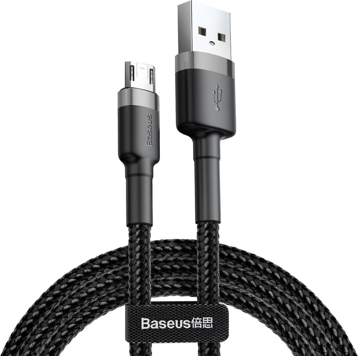 USB кабель BASEUS Micro USB Сafule 2A 3 м Black - фото 1