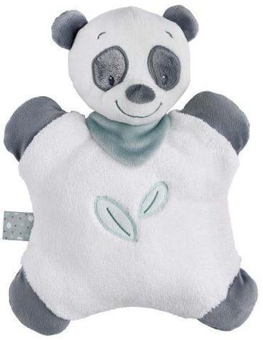 Подушка-іграшка Nattou Lulu Panda м'яка 24 см Білий/Сірий (620743)