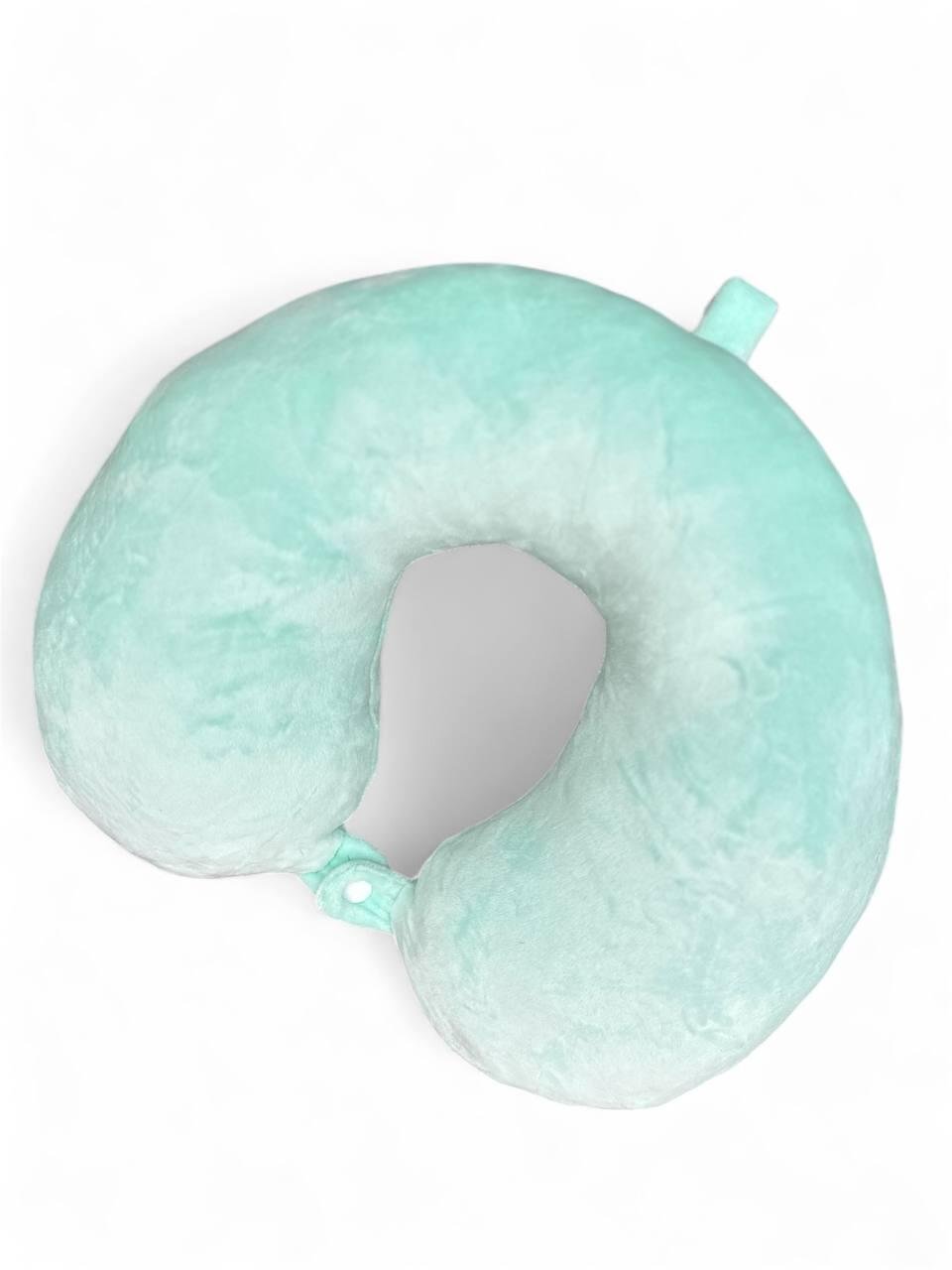 Подушка дорожня під шию 30х29х11 см Зелений - фото 1 Подушка дорожня під шию 30х29х11 см Зелений - фото 1