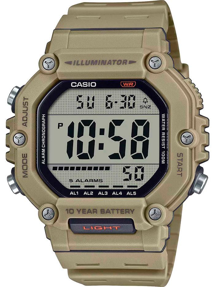 Наручний годинник чоловічий Casio AE-1600H-5AVEF можна плавати d 50 мм (Casio AE-1600H-5AVEF)