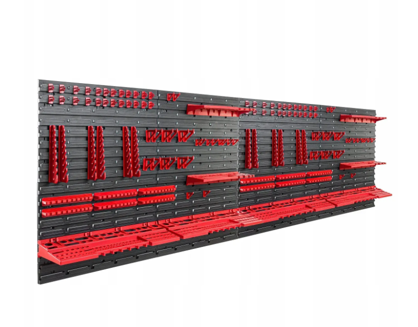 Стеллаж-панель для инструментов Kistenberg 230x78 см 8 панелей полки и держатели (MIX517) Стеллаж-панель для инструментов Kistenberg 230x78 см 8 панелей полки и держатели (MIX517)