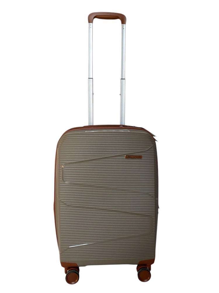 Чемодан под ручную кладь маленький AIRTEX Worldline 293 полипропилен S Шампань
