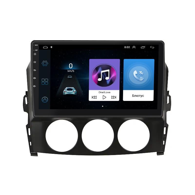 Магнітола штатна Lesko 9" для Mazda MX-5 III NC 2008-2015 1/16 Gb Wi-Fi GPS Base