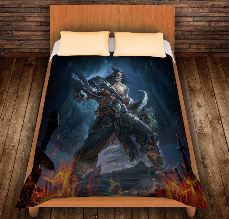 Плед с 3D принтом Warcraft Grom 150х200 см (epi_0204)